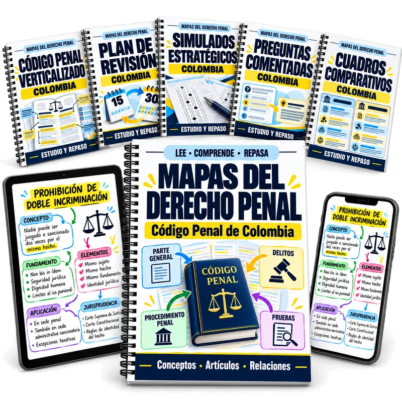 Mapas del Derecho Penal con los 5 bonos